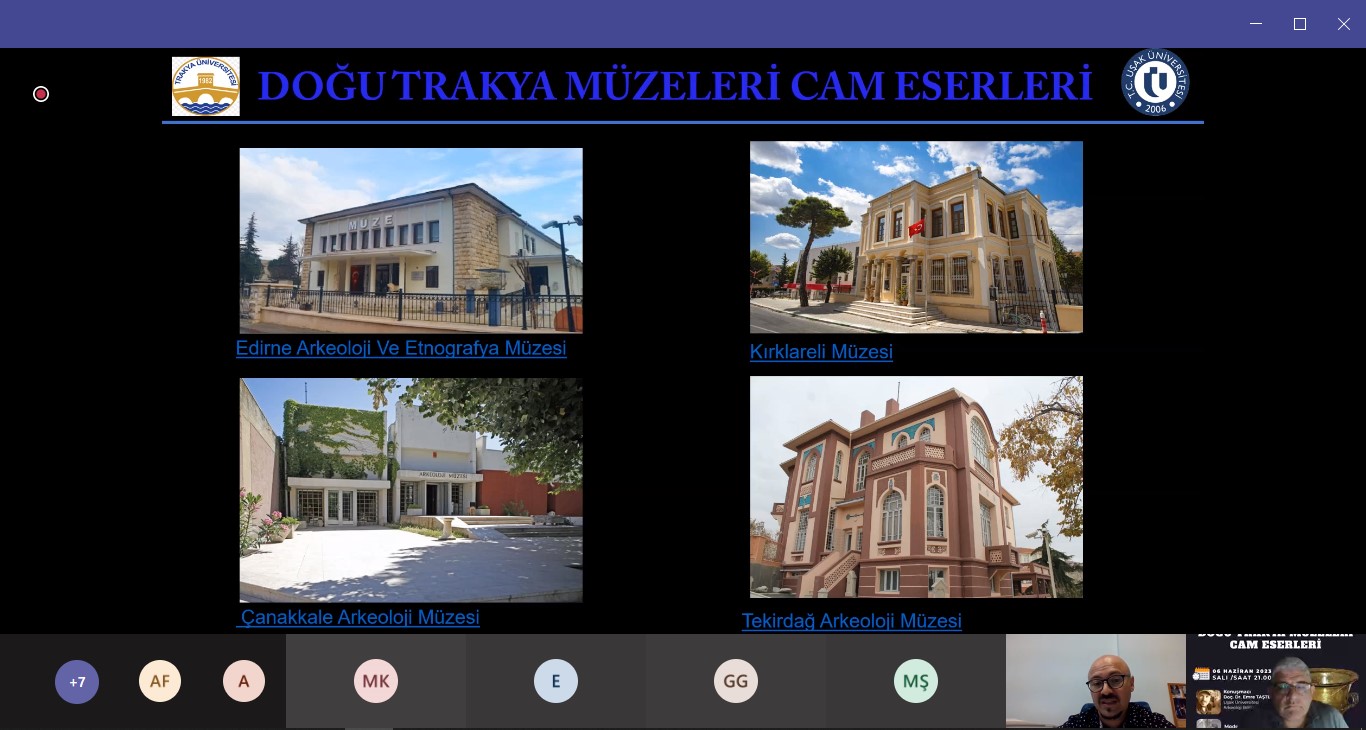 TRAKYA ÜNİVERSİTESİNDE “DOĞU TRAKYA MÜZELERİ CAM ESERLERİ” KONUŞULDU