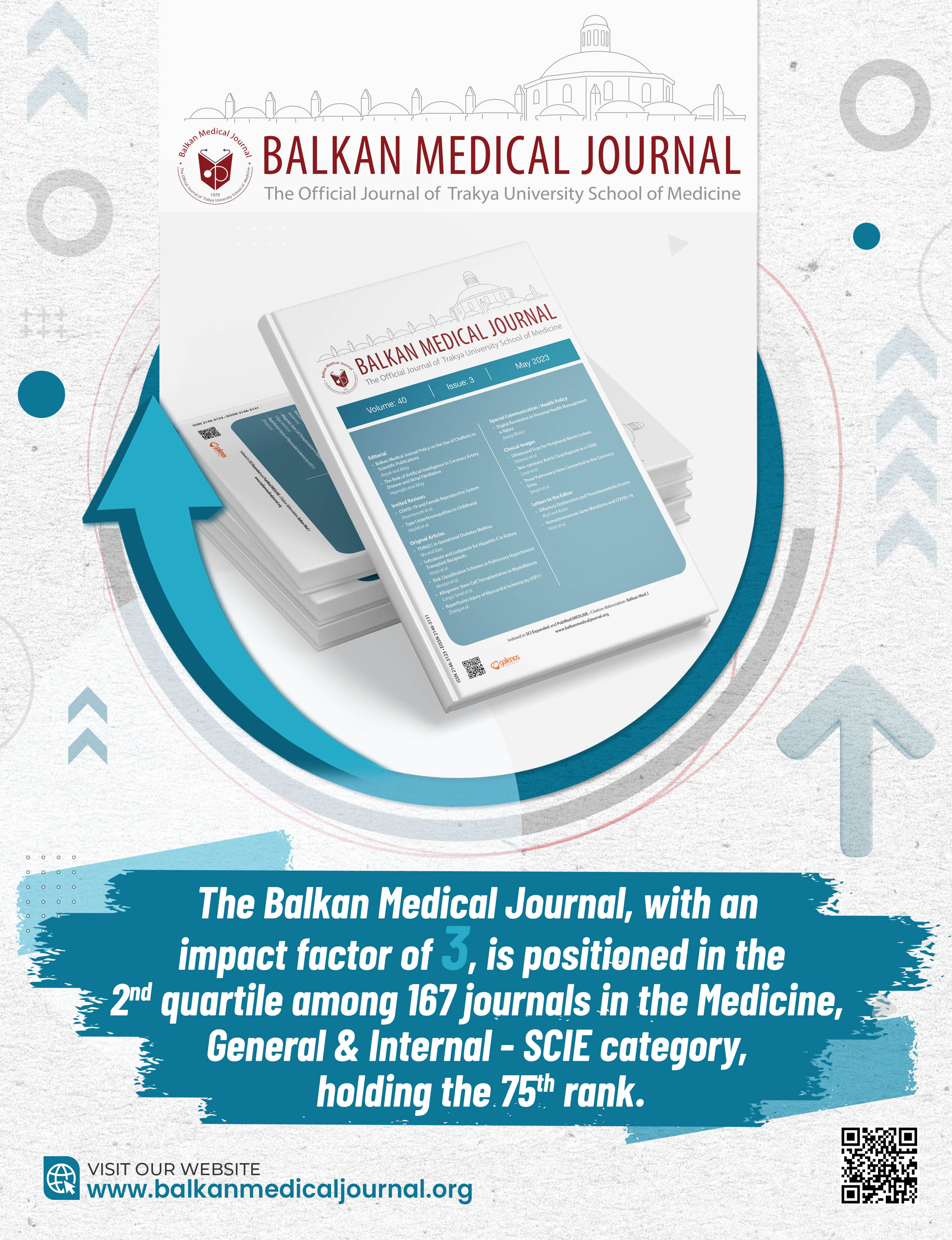 BALKAN MEDICAL JOURNAL BAŞARISINI SÜRDÜRÜYOR