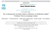 DOÇ. DR. MURAT OCAK VE DOÇ. DR. VİLDAN EVRİM ÖZTÜRK’ÜN MAKALESİ BORSA İSTANBUL REVIEW’DE YAYIMLANACAK