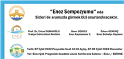 TRAKYA ÜNİVERSİTESİNDE ENEZ SEMPOZYUMU DÜZENLENECEK