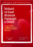 TRAKYA ÜNİVERSİTESİ İKTİSADİ VE İDARİ BİLİMLER FAKÜLTESİ E-DERGİSİ “Q1” KATEGORİDE