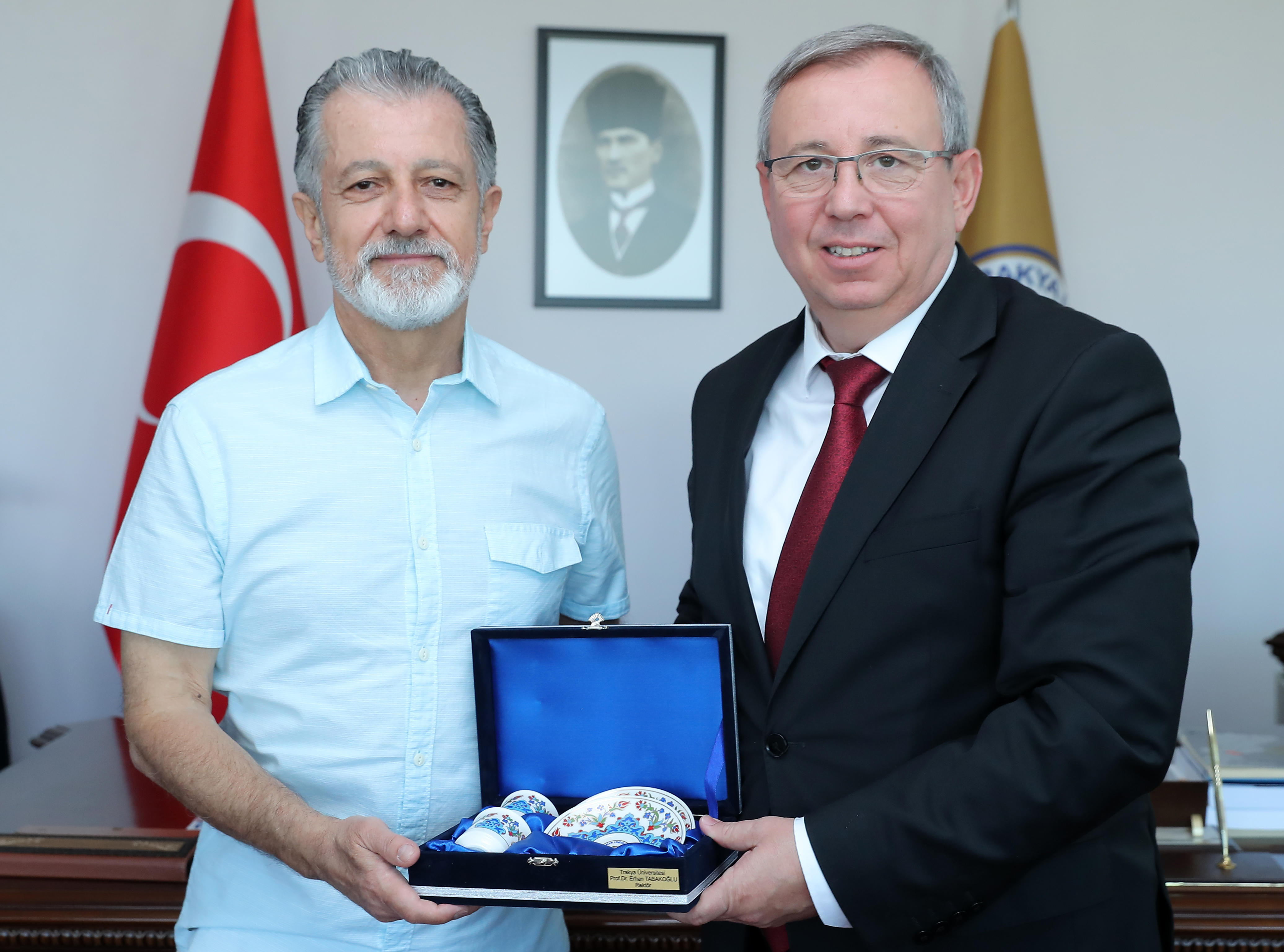 PROF. DR. UFUK BERBEROĞLU’NDAN REKTÖR PROF. DR. ERHAN TABAKOĞLU’NA ZİYARET