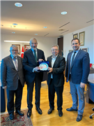 REKTÖR PROF. DR. ERHAN TABAKOĞLU, REKTÖR YARDIMCISI PROF. DR. OSMAN NURİ HATİPOĞLU VE ANKARA HACI BAYRAM VELİ ÜNİVERSİTESİ ÖĞRETİM ÜYESİ PROF. DR. BİROL ÇETİN’DEN SARAYBOSNA BÜYÜKELÇİSİ SADIK BABÜR GİRGİN’E ZİYARET