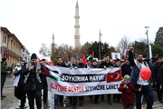 REKTÖR PROF. DR. ERHAN TABAKOĞLU “ÖZGÜR FİLİSTİN YÜRÜYÜŞÜ”NE KATILDI