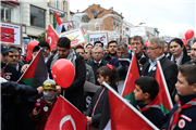 REKTÖR PROF. DR. ERHAN TABAKOĞLU “ÖZGÜR FİLİSTİN YÜRÜYÜŞÜ”NE KATILDI