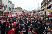 REKTÖR PROF. DR. ERHAN TABAKOĞLU “ÖZGÜR FİLİSTİN YÜRÜYÜŞÜ”NE KATILDI