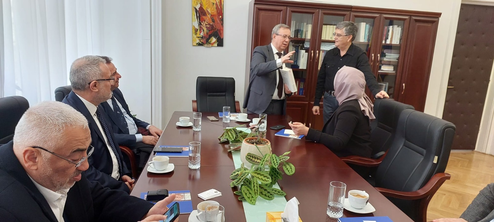 TRAKYA ÜNİVERSİTESİ HEYETİNDEN, ROMANYA BİLİMLER AKADEMİSİ BAŞKAN YARDIMCISI PROF. DR. MİRCEA DUMİTRU’YA ZİYARET