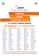 SANATÇI KADIN AKADEMİSYENLERİN ESERLERİ, 8 MART DÜNYA KADINLAR GÜNÜ’NDE SERGİLENDİ