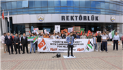 TRAKYA ÜNİVERSİTESİ ÖĞRENCİLERİNDEN “REFAH” PROTESTOSU