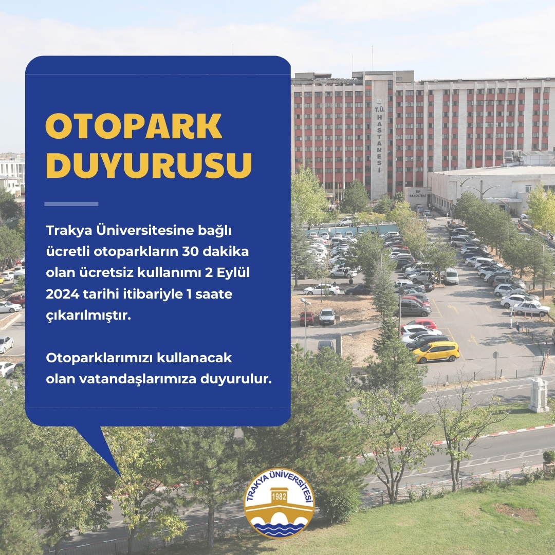 OTOPARK DUYURUSU