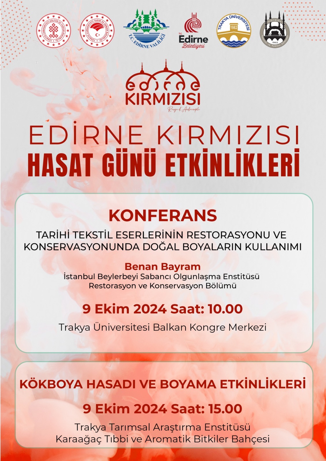 EDİRNE KIRMIZISI HASAT GÜNÜ ETKİNLİKLERİ