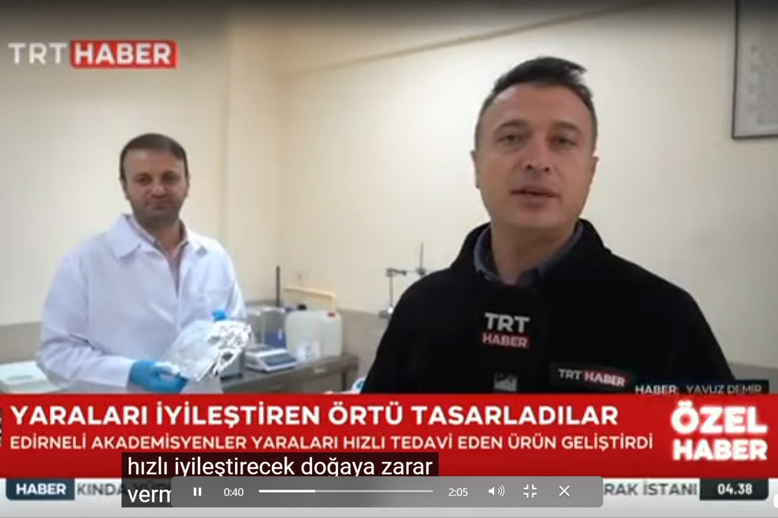 ÖĞRETİM ÜYELERİMİZİN BAŞARISI TRT HABER’DE